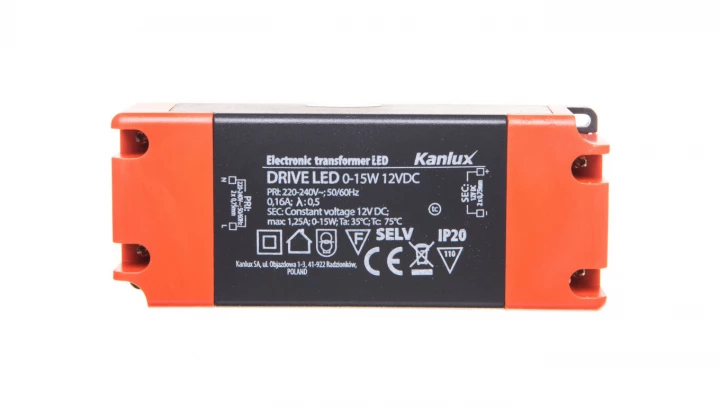 Zasilacz LED DRIVE LED 0-15W 12VDC 23860
