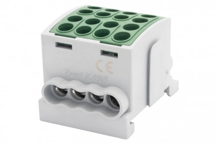 Zacisk HLK 100A-4 (1x25,3x16 / 1x25,3x16) Al/Cu  - zielony