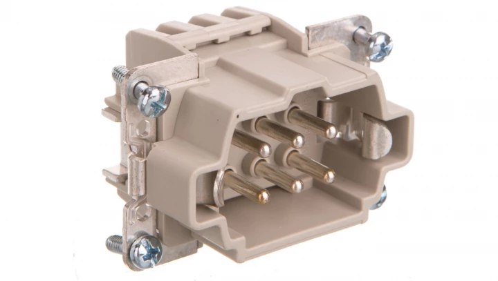 Wkład złącza 6P+PE męski 16A 500V EPIC H-BE 6 SF 10400000