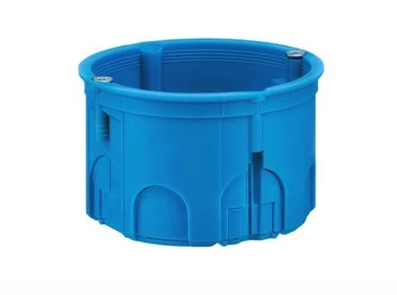 Puszka podtynkowa 40mm głębokości z wkrętami niebieska Z60Kw 34049203