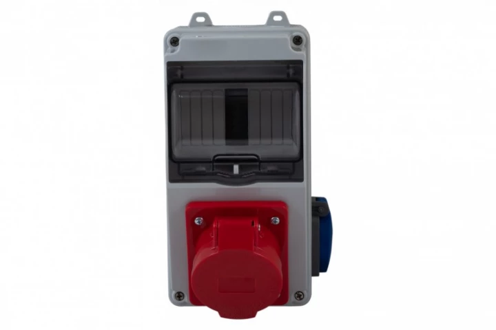 Rozdzielnica LAGO 5M - gniazda 32A 5p, 230V /5 modułów/ IP44