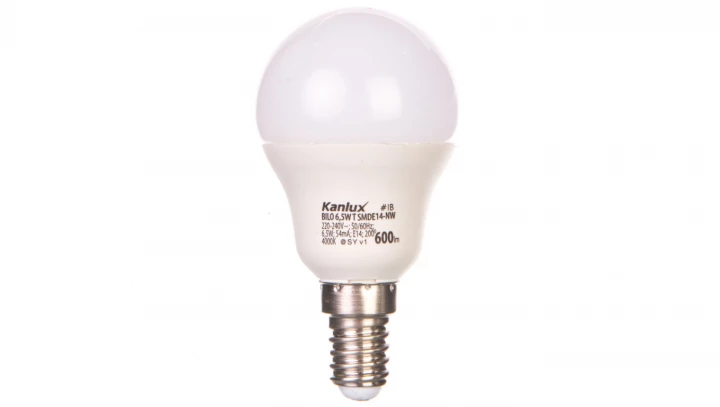 Żarówka LED E14 BILO 6,5W T SMDE14-NW 600lm 4000K 23423