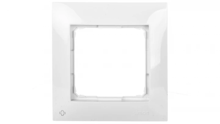 Simon 54 Premium Ramka pojedyncza antybakteryjna biała /do karton-gips/ DRK1/AB11