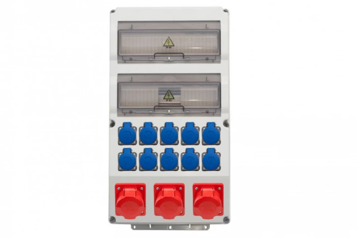 Rozdzielnica CAJA 26M - gniazda 3x32/5, 10x230V /26 modułów/ IP44