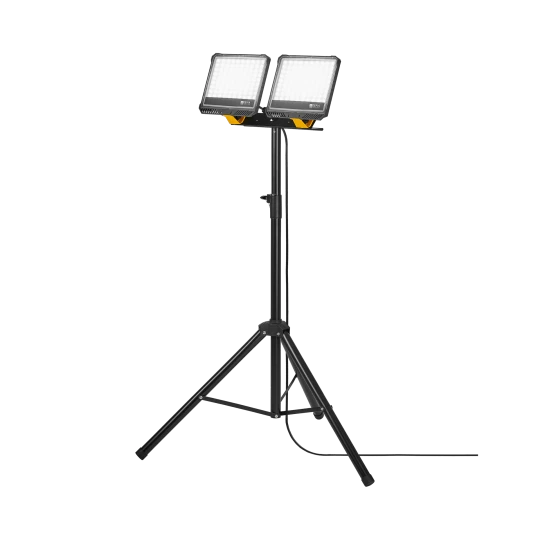 Lampa robocza / naświetlacz budowlany Zestaw lamp Flato L na stojaku 9200lm 840 IP54 II kl. 3m wt.UNI-SCHUKO 622359