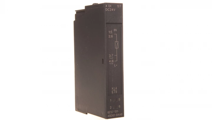 Moduł wejść binarnych ET 200S, 4 wejścia binarne 24V DC szer. 15mm /5szt./ 6ES7131-4BD01-0AA0