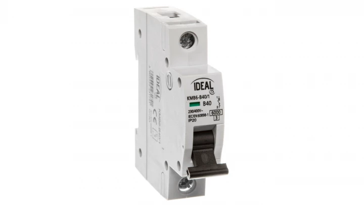 Wyłącznik nadprądowy 1P B 40A 6kA KMB6-B40/1 23174