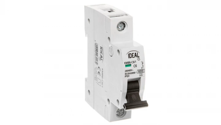 Wyłącznik nadprądowy 1P C 6A 6kA AC KMB6-C6/1 23157