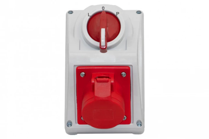 Rozdzielnica KOMBI - gniazda 32A 5p, L/P(25A) IP44
