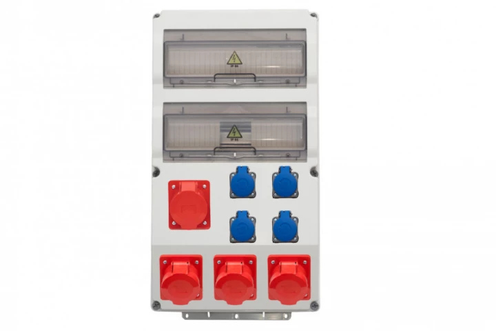 Rozdzielnica CAJA 26M - gniazda 2x16/5, 2x32/5, 4x230V /26 modułów/ IP44