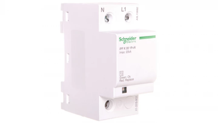 Ogranicznik przepięć C Typ 2 1P+N/PE 65kA 1,5kV iPF20 A9L15692