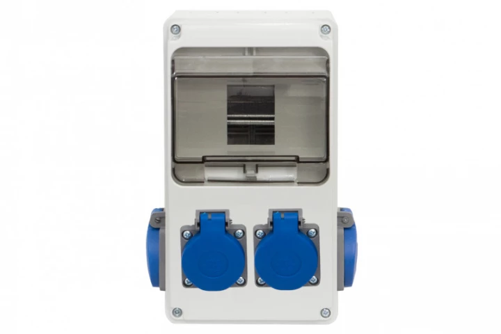Rozdzielnica LAGO 6M - gniazda 4x230V /6 modułów/ IP44