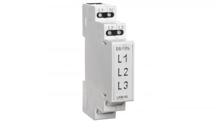 Wskaźnik zasilania 230V AC LED żółta/zielona/czerwona sieć TN LKM-05-40 EXT10000048