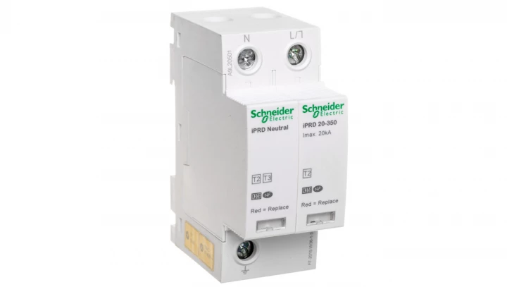 Ogranicznik przepięć C Typ 2 1P+N 20kA 1,1kV 350V iPRD-20r-20kA-350V-1PN A9L20501