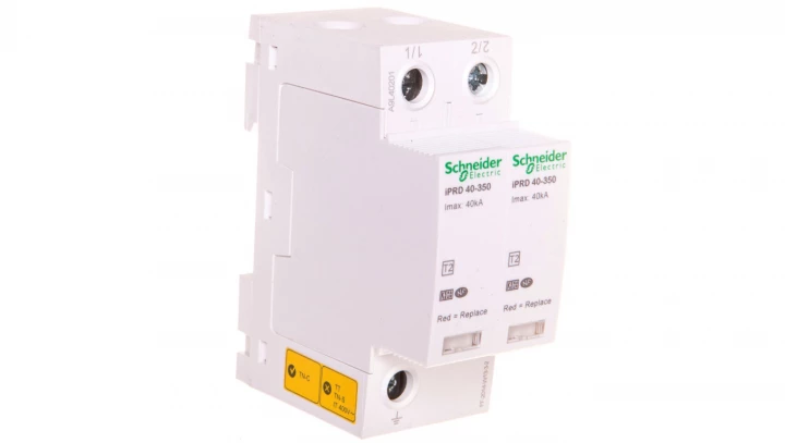 Ogranicznik przepięć C Typ 2 2P 40kA 1,4kV 350V iPRD-40r-40kA-350V-2P A9L40201