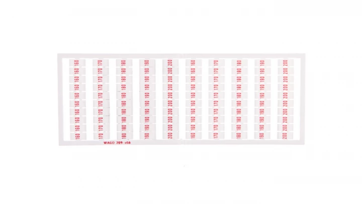 Ramka z oznacznikami 20x 160 170-200 nadruk czerwony 209-556 /5szt./