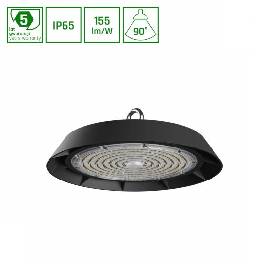 Oprawa PLATEO 3 HIGH BAY 150W NW 230V 90ST IP65 IK09 310X125MM CZARNY 5 LAT GW. 1-10V