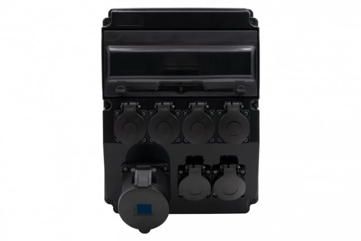 Rozdzielnica CAJA 12M SCENIC - gniazda proste 32A 3p, 6x230V /12 modułów/ IP44