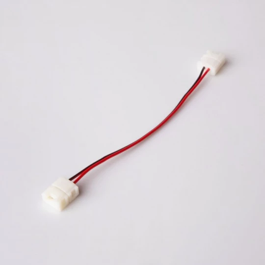 ZŁĄCZKA DWUSTRONNA Z PRZEWODEM 15CM - 10mm do wodoodpornych taśm LED mono