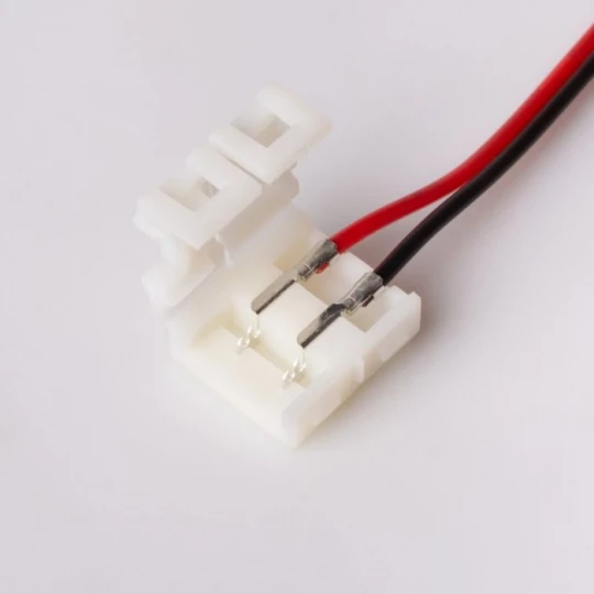 ZŁĄCZKA DWUSTRONNA Z PRZEWODEM 15CM - 10mm do wodoodpornych taśm LED mono