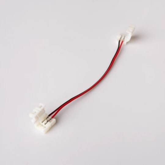 ZŁĄCZKA DWUSTRONNA Z PRZEWODEM 15CM - 10mm do wodoodpornych taśm LED mono