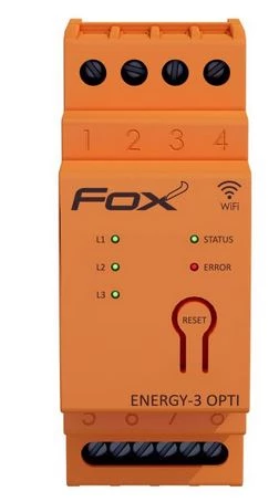 FOX Monitor-licznik zużycia energii 3 fazowy 200A Wi-Fi Energy-3-OPTI-200 Wi-MEF-3-OPTI-200