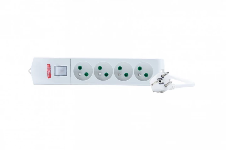 Przedłużacz listwowy FIDO 4x230V, OWY 3x1,5mm2 - 3m z wyłącznikiem