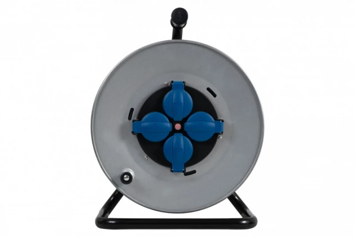Rozgałęźnik na bębnie metalowym MIDI-290 4x230V IP44 + termik