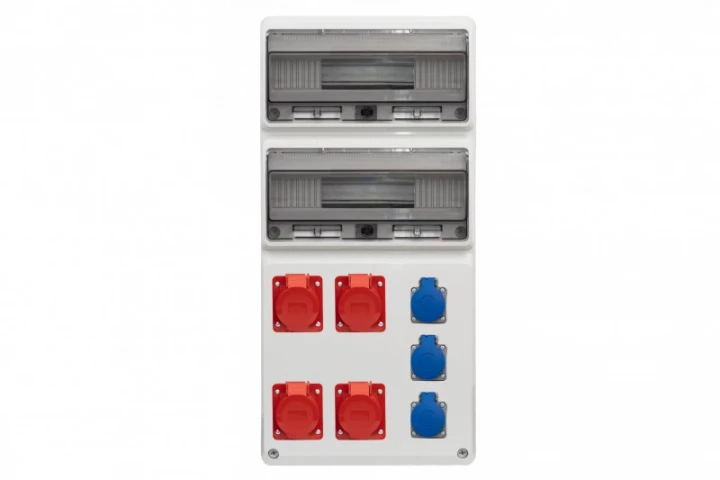Rozdzielnica LEGATO 32M - gniazda 16A 5p, 3x32A 5p, 3x230V /32 moduły/ IP44