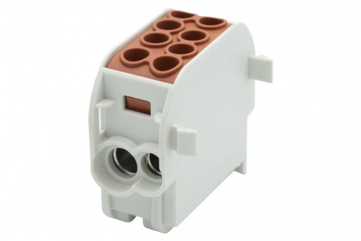 Zacisk HLS 125A-2 (1x35,1x25 / 1x35,1x25) - brązowy
