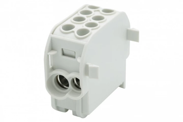 Zacisk HLS 125A-2 (1x35,1x25 / 1x35,1x25) Al/Cu  - szary