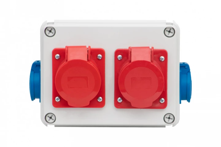 Rozdzielnica R-190 - gniazda 2x16A 5p, 2x230V IP44