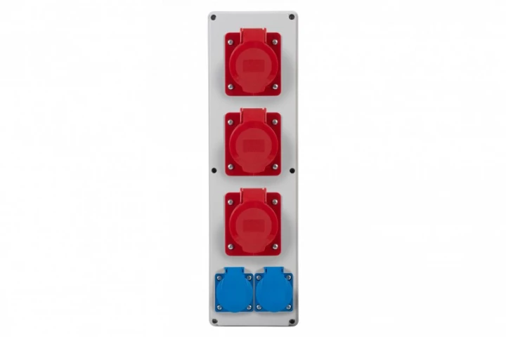 Rozdzielnia VERTICAL B - gniazda 3x32A 5p, 2x230V IP44