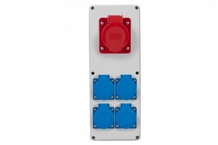 Rozdzielnia VERTICAL B - gniazda 2x16A 5p, 4x230V IP44