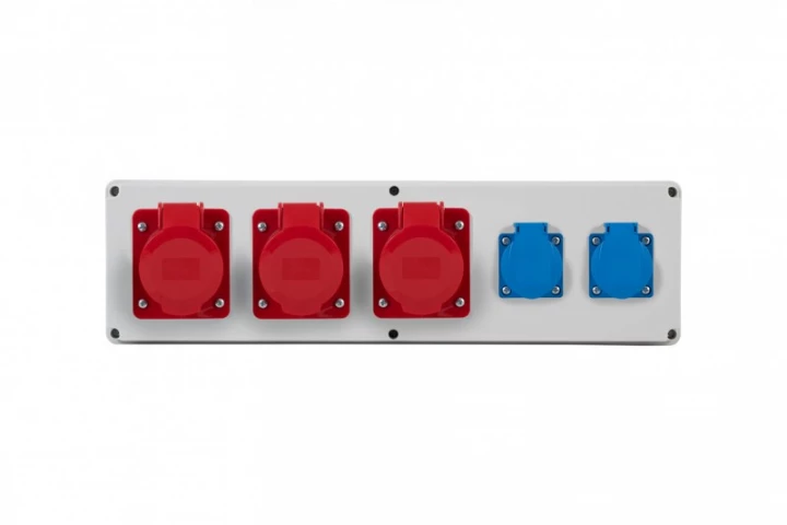 Rozdzielnia HORIZONTAL B - gniazda 3x32A 5p, 2x230V IP44