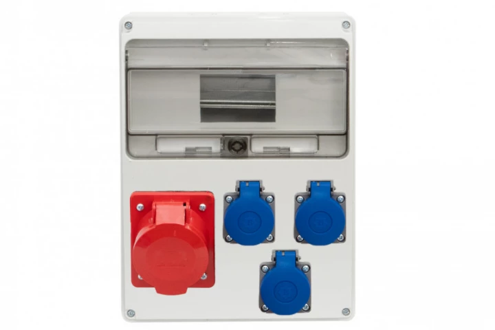Rozdzielnica LAGO 11M - gniazda 32A 5p, 3x230V /11 modułów/ IP44