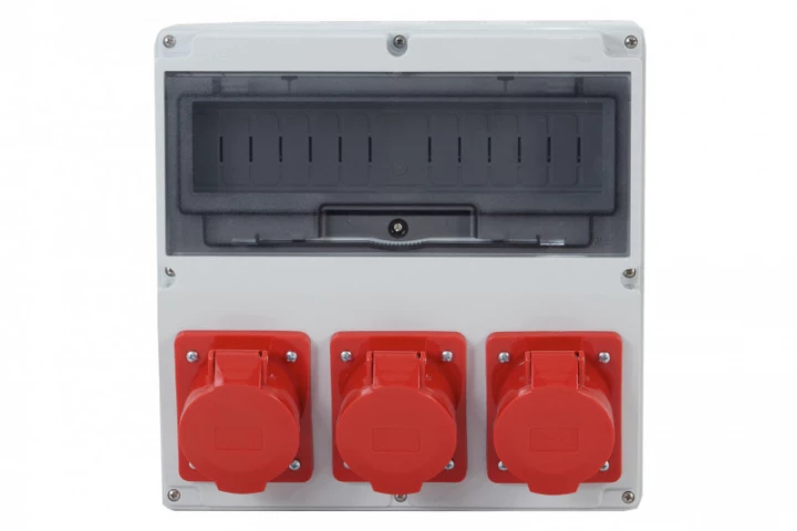 Rozdzielnica LAGO 14M - gniazda 3x32A 5p /14 modułów/ IP44