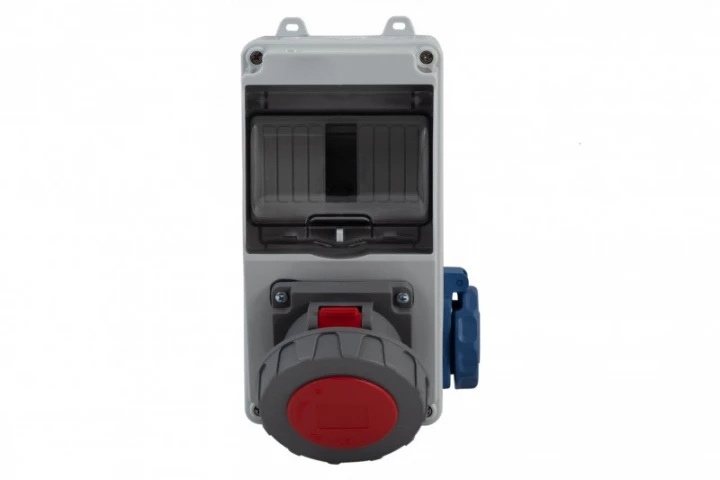 Rozdzielnica LAGO 5M - gniazda 16A 5p, 230V /5 modułów/ IP65