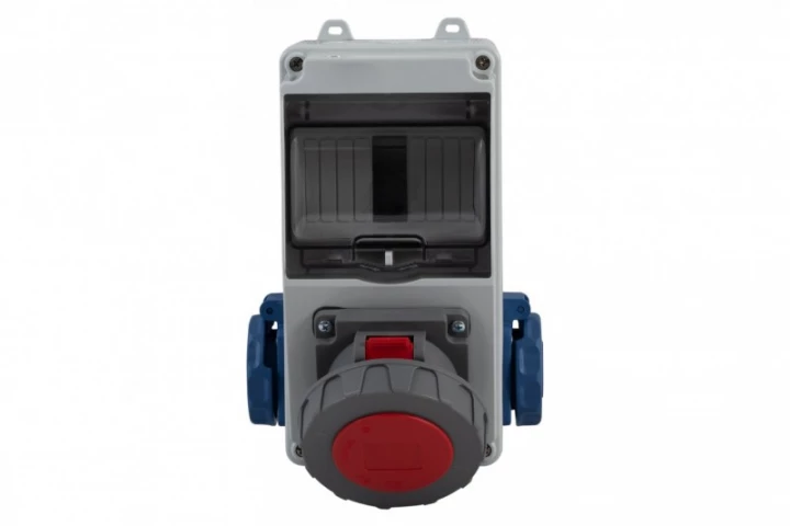 Rozdzielnica LAGO 5M - gniazda 32A 5p, 2x230V /5 modułów/ IP65
