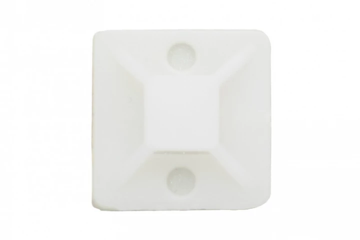 Element mocujący opaski 19x19 mm biały - op. 100szt.