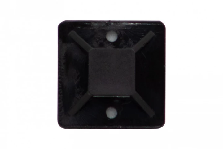 Element mocujący opaski 19x19 mm czarny - op. 100szt.