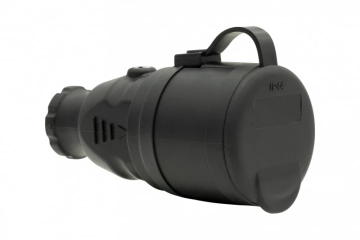 Gniazdo gumowe NOVA 230V 16A IP44 SCHUKO czarne