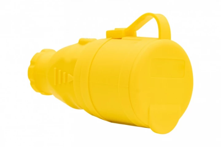 Gniazdo gumowe NOVA 230V 16A IP44 żółte