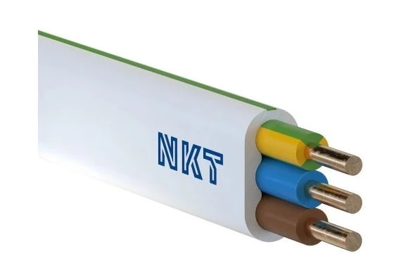 Przewód nkt instal plus YDYp 3x2,5 żo biały 450/750 13029056 (50m)