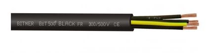 Przewód sterowniczy BiT 500 BLACK FR 300/500V 5x1,0 SB1867 /bębnowy/