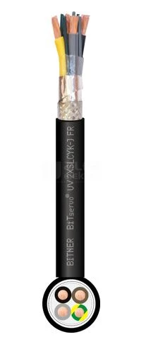 Przewód do przetwornic BiTservo UV 2XSLCYK-J FR 0,6/1kV 4G2,5 IP2121 /bębnowy/