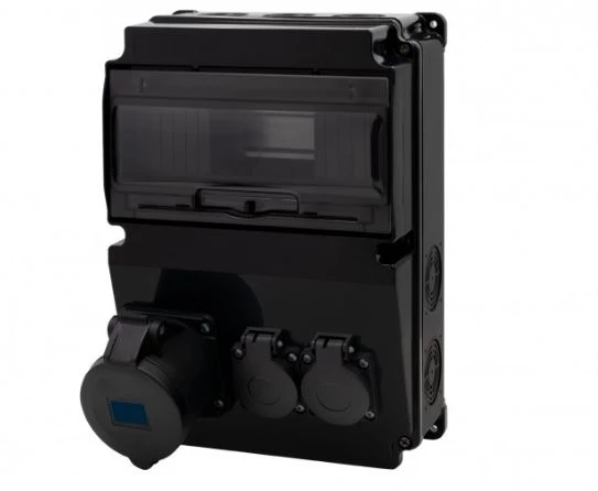 Rozdzielnica LAGO 10M SCENIC - gniazda proste 16A 3p, 2x230V /10 modułów/ IP44
