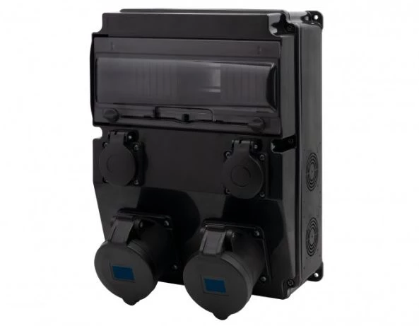 Rozdzielnica CAJA 12M SCENIC - gniazda proste 2x16A 3p, 2x230V /12 modułów/ IP44