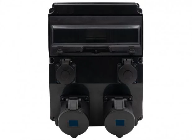 Rozdzielnica CAJA 12M SCENIC - gniazda proste 16A 3p, 32A 3p, 2x230V /12 modułów/ IP44