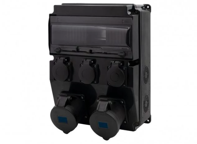 Rozdzielnica CAJA 12M SCENIC - gniazda proste 2x16A 3p, 3x230V /12 modułów/ IP44